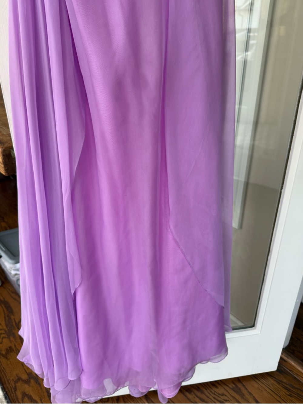 PROM Alyce Paris Lavender Strapless Beaded Evening Gown worn ONCE! Dry cleaned. - Picture 4 of 7